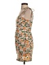Lush 100% Polyester Paisley Orange Casual Dress Size S - photo 5