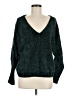 Pink Rose 100% Polyester Green Pullover Sweater Size M - photo 1