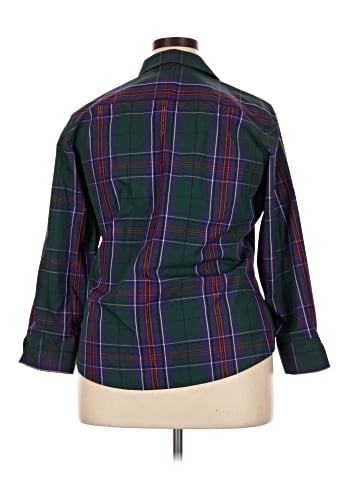 Foxcroft 3/4 Sleeve Button-Down Shirt (view 2)