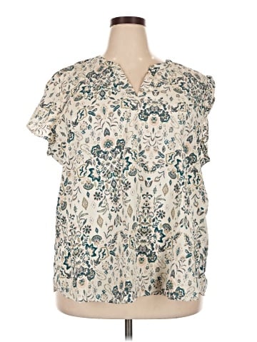 Maurices Short Sleeve Blouse (view 1)