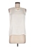 Calvin Klein 100% Polyester Ivory Sleeveless Blouse Size M (petite) - photo 1