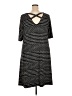 Chico's Polka Dots Black Casual Dress Size XXL (4) - photo 2