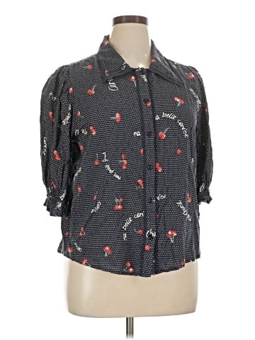 Democracy 3/4 Sleeve Button-Down Shirt (view 1)