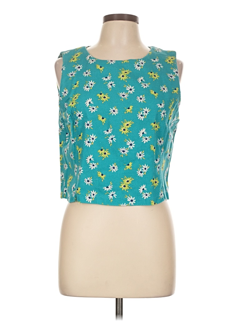 Pre-owned White Stag Sleeveless Blouse In Teal