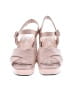 Prada 100% Patent Leather Pink Tan Sandals Size EU 37 (estimated) - photo 2