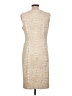 J. McLaughlin Metallic Tan Cocktail Dress Size L - photo 2