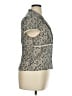 Jones Wear 100% Polyester Gray Short Sleeve Blouse Size 14 - photo 4