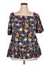 BLOOMCHIC 100% Polyester Blue Short Sleeve Blouse Size 18 - photo 1