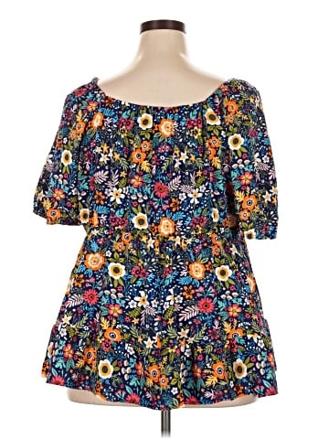 BLOOMCHIC Short Sleeve Blouse (view 2)