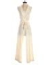 Peserico Solid Ivory Jumpsuit Size 2 - photo 1