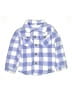 Roxy 100% Polyester Checkered-gingham Blue Jacket Size 10 - 12 - photo 1