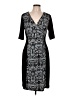 Connected Apparel Graphic Black Cocktail Dress Size 12 - photo 1