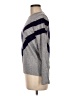 Central Park West Chevron-herringbone Gray Pullover Sweater Size M - photo 5