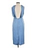 ASOS 100% Polyester Solid Blue Cocktail Dress Size 8 - photo 2