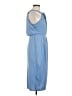 ASOS 100% Polyester Solid Blue Cocktail Dress Size 8 - photo 4