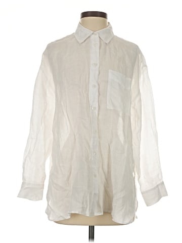 Madewell The Oversized Shirt in Ramie (view 1)