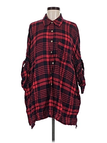 Entro 3/4 Sleeve Button-Down Shirt (view 1)