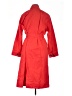 Free Assembly 100% Cotton Red Trenchcoat Size 1X - photo 2