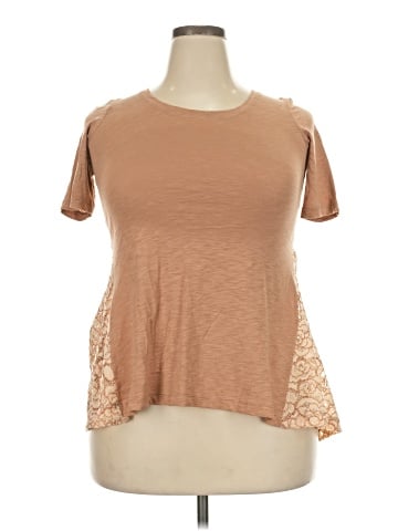 LOGO by Lori Goldstein Short Sleeve Top (view 1)