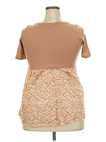 LOGO by Lori Goldstein Short Sleeve Top (view 2)