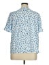 CeCe Stars Blue Short Sleeve Blouse Size 1X - photo 2