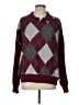 Edikted 100% Cotton Argyle Burgundy Pullover Sweater Size L - photo 1
