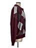 Edikted 100% Cotton Argyle Burgundy Pullover Sweater Size L - photo 4