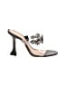 Schutz Black Silver Sandals Size 10 - photo 1