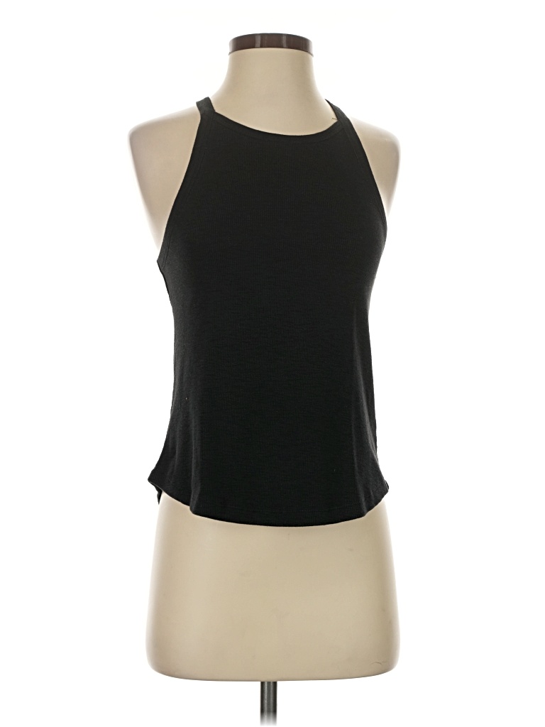 Pre-owned Splendid Tank Top Black Halter Neckline Tops
