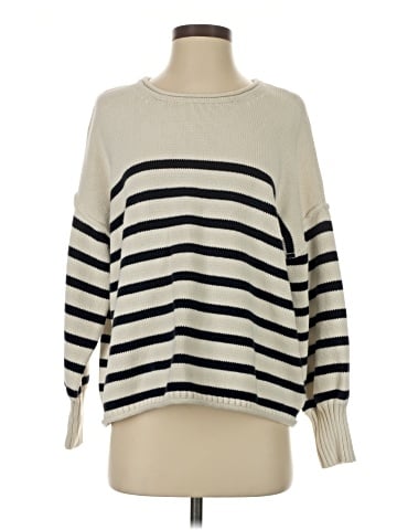 Madewell Conway Pullover Sweater in Stripe (view 1)