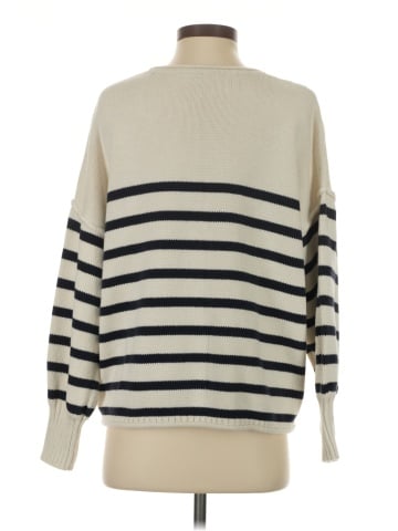 Madewell Conway Pullover Sweater in Stripe (view 2)