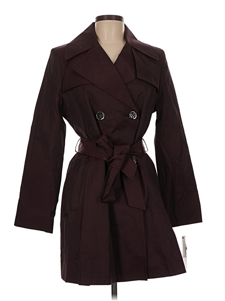 Pre-owned Via Spiga Trenchcoat In Burgundy