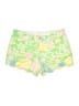 Lilly Pulitzer 100% Cotton Floral Green Shorts Size 12 - photo 1