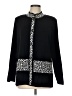 misook 100% Acrylic Animal Print Black Jacket Size L - photo 1