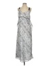 CAbi 100% Polyester Paisley Silver Cocktail Dress Size S - photo 1