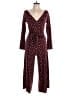 Mata Traders Hearts Burgundy Jumpsuit Size M - photo 1