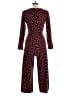 Mata Traders Hearts Burgundy Jumpsuit Size M - photo 2