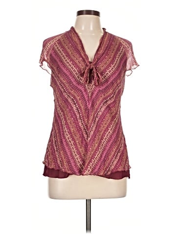 Nine West Short Sleeve Silk Top (view 1)