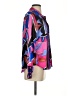Zara Print Blue Long Sleeve Blouse Size S - photo 4