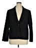 Kasper Stripes Black Blazer Size 16 - photo 1