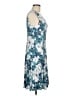 Perceptions Print Blue Casual Dress Size M - photo 4