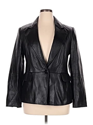 Ellen Tracy Leather Jacket (view 1)