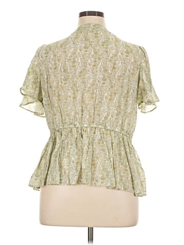 Rose + Olive Short Sleeve Blouse (view 2)