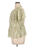 Rose + Olive Gold Short Sleeve Blouse Size 1X - photo 5