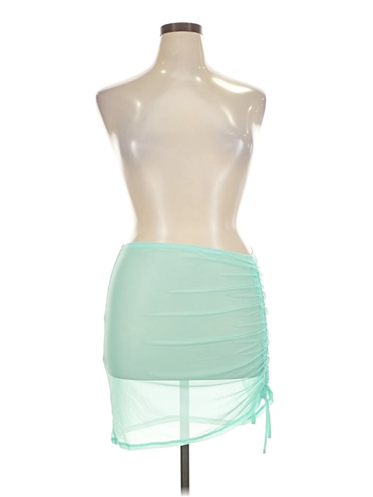 Xhilaration Sleeveless Top Green Strapless Neckline Tops