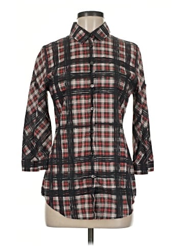 Burberry Brit 3/4 Sleeve Button-Down Shirt (view 1)