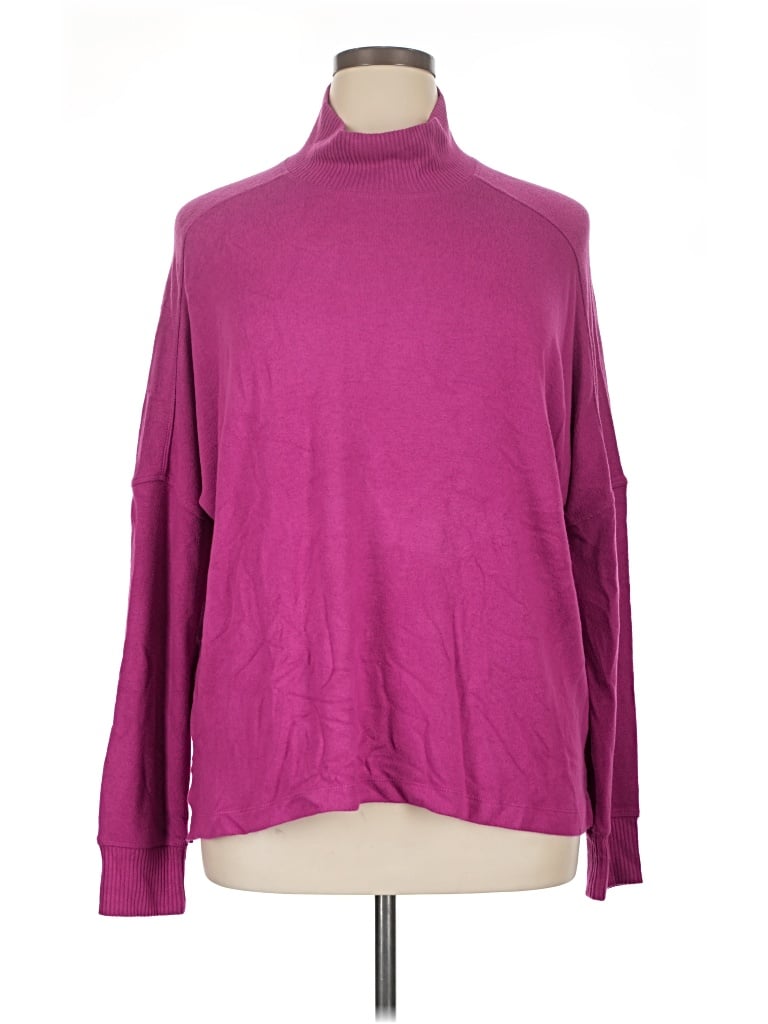 Pre-owned Sonoma Goods For Life Turtleneck Sweater In Purple