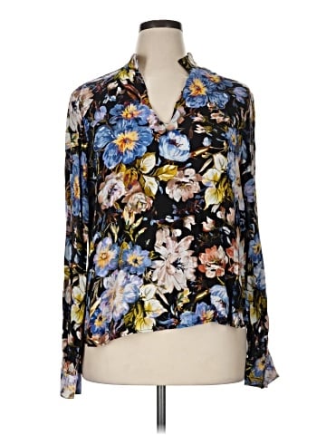 Karen Kane Long Sleeve Blouse (view 1)