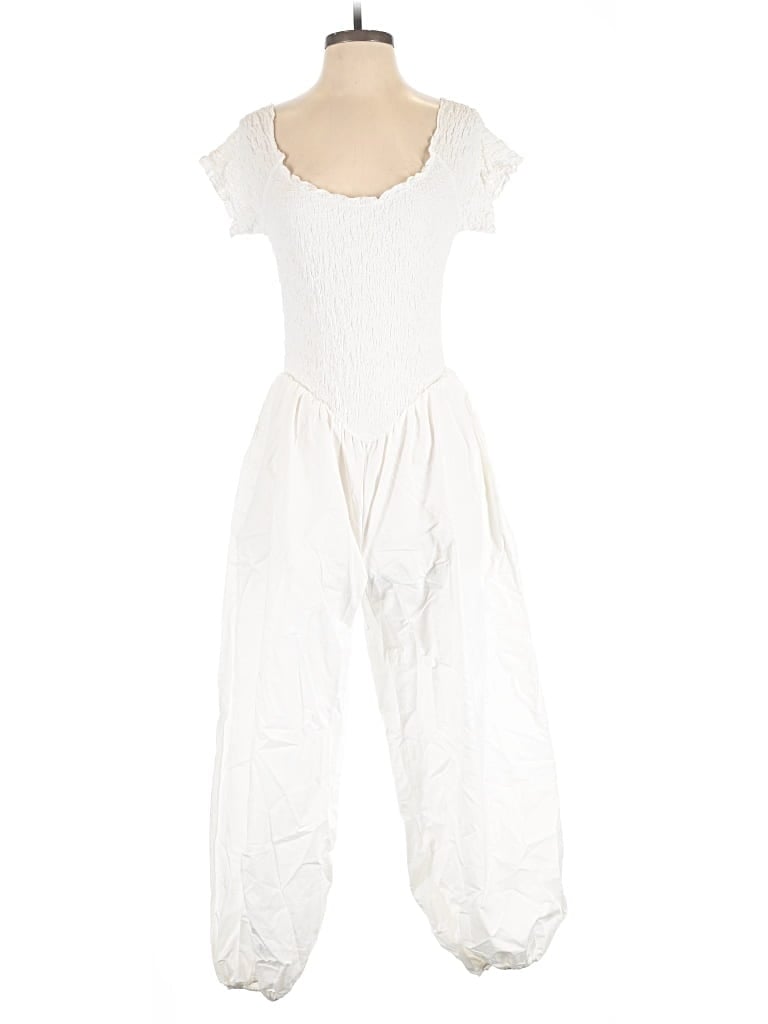 Lisa Says Gah Jumpsuit In White