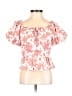Francesca's Pink Short Sleeve Blouse Size XS - photo 1